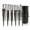 Black, variant on Makeup Brush Set 18 Pcs Premium Synthetic Foundation Powder Concealers Eye shadows Blush Makeup Brushes with black case