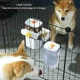 thumbnail image 4 of Distributeur d'Eau pour Chat et Chien, Distributeur Automatique Auto-Distributeur d'Eau Automatique pour Animaux, Cage à Balles en Acier Inoxydable, Distributeur d'Eau Suspendu pour Animaux, Chiot, Chaton, 4 of 8