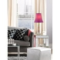 thumbnail image 7 of 360 Lighting Bohemian Country Cottage Accent Table Lamp 21" High Orchid Stacked Glass Off White Bell Shade for Bedroom Living Room Bedside Nightstand, 7 of 7