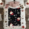 thumbnail image 4 of Hometravel Christmas Themed Blanket, 100x75cm Sofa Throw with Holiday Patterns, Festive Home Decor for Living Room, Bed, Seasonal Comfort and Warmth, 4 of 6