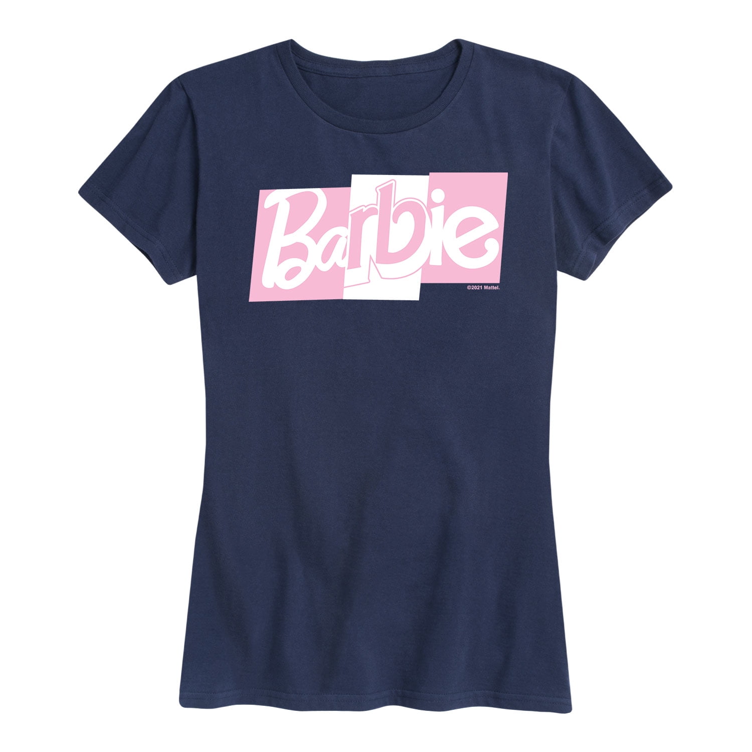 Barbie - Logotipo de fuente mixta de bloque rosa y Argentina