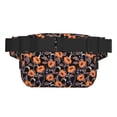 thumbnail image 3 of Fotbe Sunflowers Cangurera Cuadrada con Estampado de Doble Capa, Bolsa de Cintura Ajustable Mini para Hombres y Mujeres, 3 of 9
