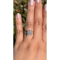 thumbnail image 3 of solitaire jewels 2.5CT Radiant Moissanite Hidden Halo Engagement Ring For Women, 14K Rose Gold, 3 of 6
