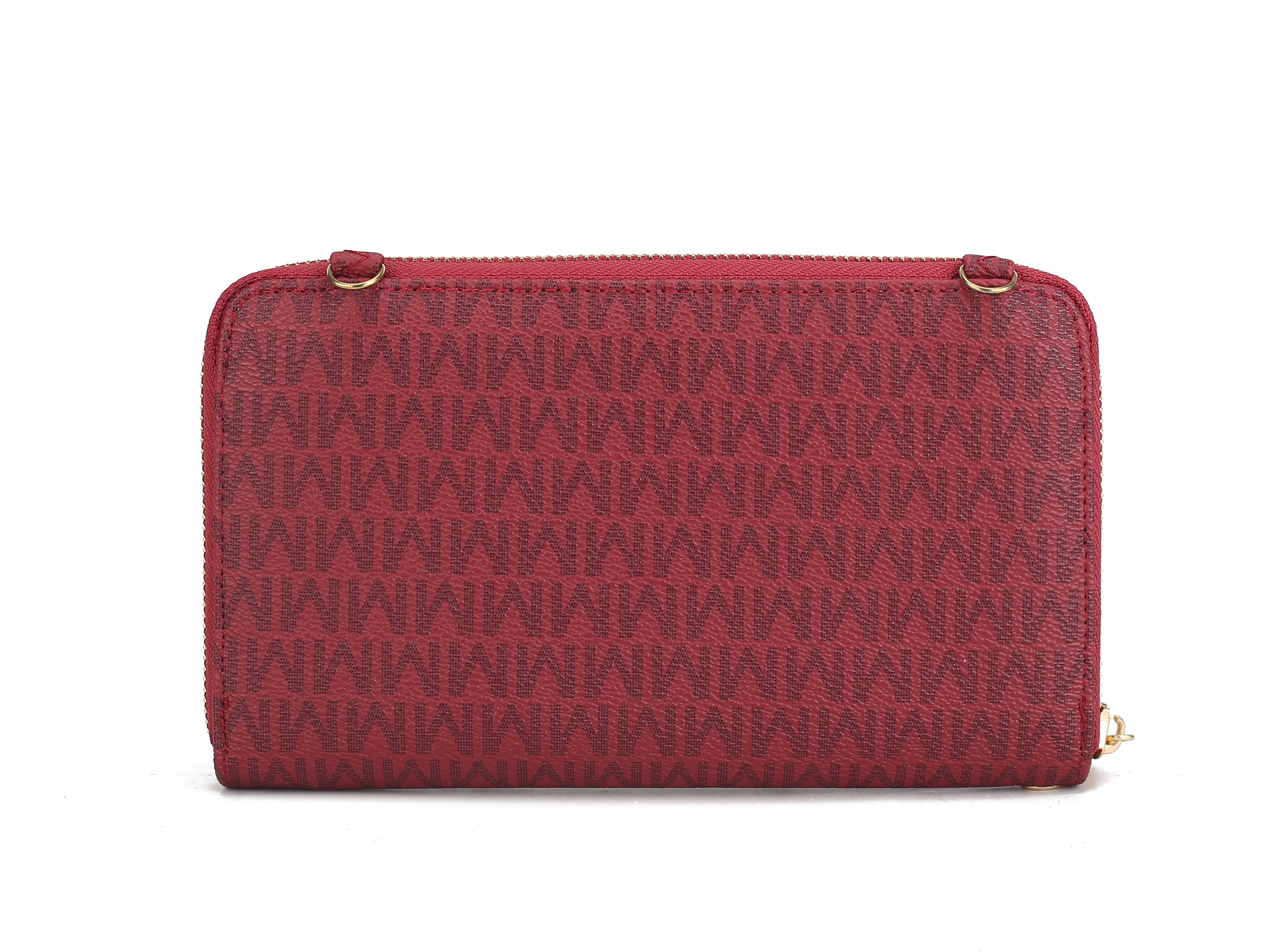 MKF Collection Olya Smartphone Wallet for Women, Sleek Convertible Purse Crossbody Handbag by Mia K - Brown