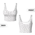 thumbnail image 5 of Lsque Cute Rabbit Printed Women'S Sports Bra, Compression, Moisture Wicking, High-Impact Sports Bra For Women,Supportive sports bra-XX-Large, 5 of 9