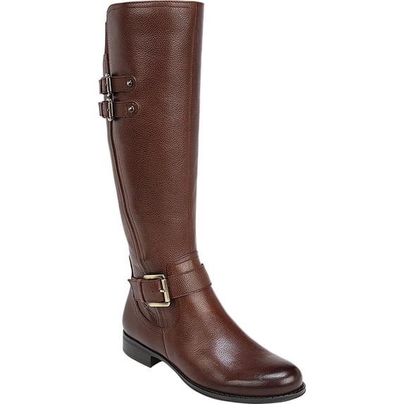 Women's Naturalizer Jessie Riding Boot Chocolate Leather 5 M