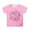 Pink, variant on Graphic Tees for Girls: Short Sleeve Crewneck Tops 5-14 Years Comfortable & Casual for Everyday Wear & Summer Parties