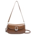 thumbnail image 3 of Bolso Hombro PU A La para Mujer Con Solapa Axila Al Aire Libre (café), 3 of 8