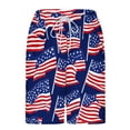 thumbnail image 6 of Goodtrade8 Mens Summer Swim Trunks Liner 2 in 1 4th of July Swimwear Board Shorts Vacation Pockets Independence Day Hombre Shorts for Men American Flag,Size: L, 6 of 6