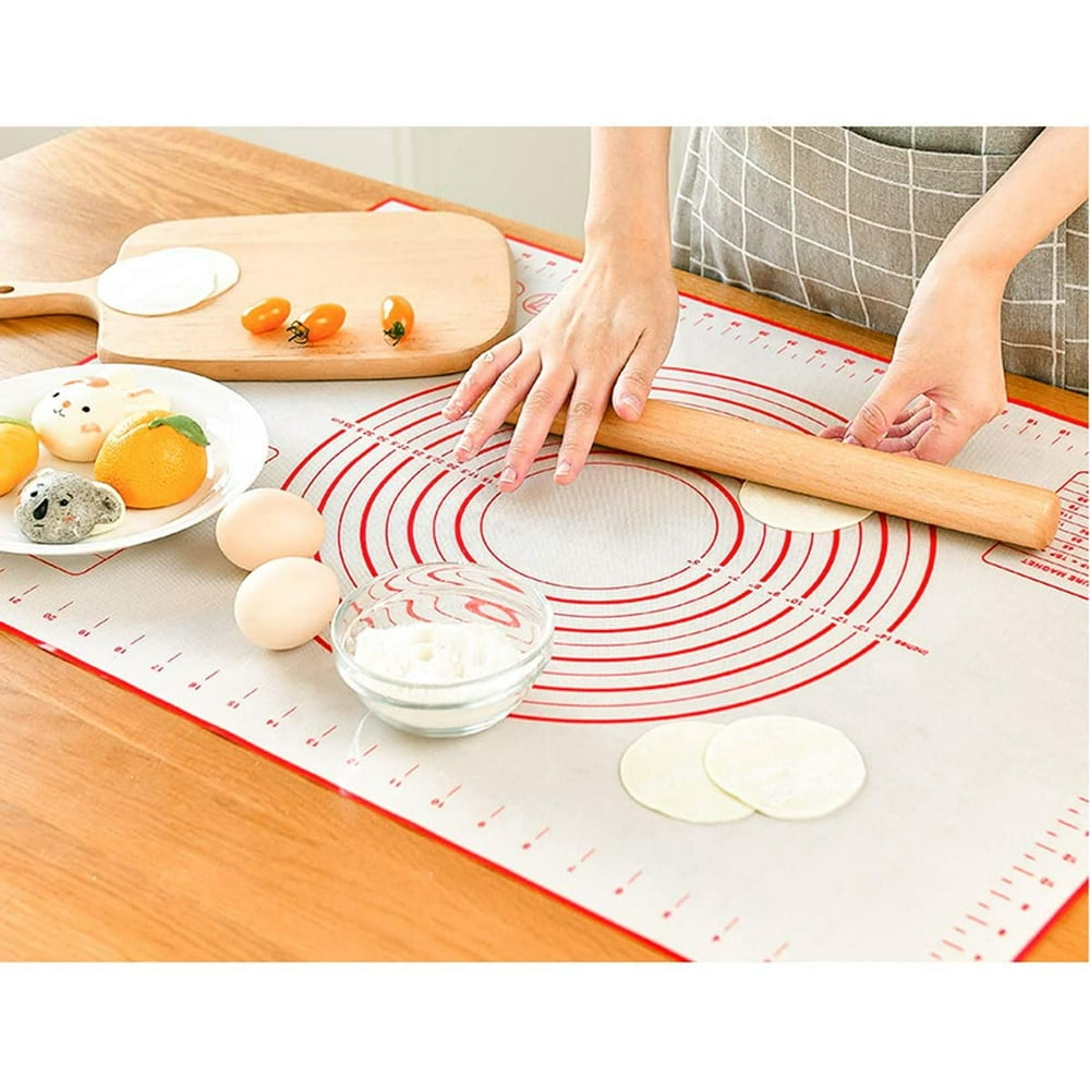 Large Silicone Pastry Mat Non Stick Extra Thick Baking Mat with