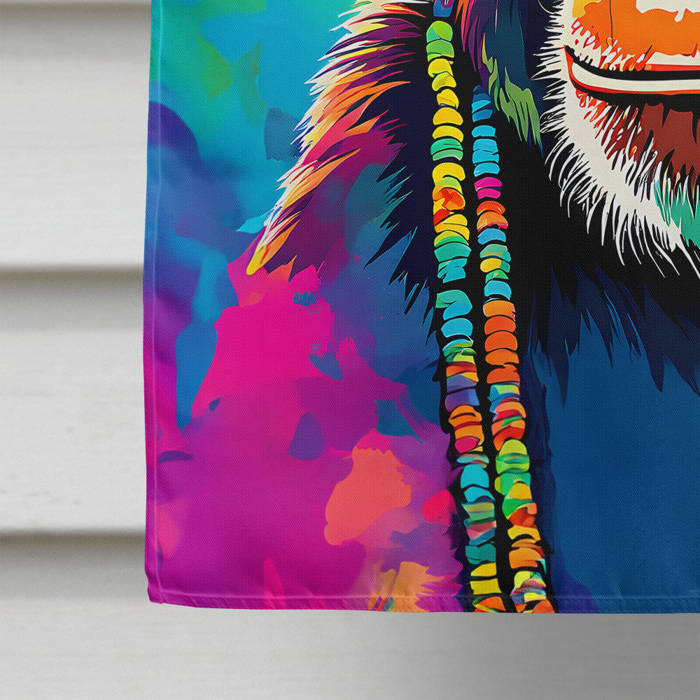 thumbnail image 4 of Hippie Animal Chimpanzee House Flag 28 in x 40 in, 4 of 5