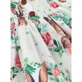 thumbnail image 6 of Bagilaanoe Toddler Baby Girl Summer Dress Floral Print Sleeveless A-line Princess Dresses 6M 12M 18M 24M 3T 4T Kids Casual Swing Sundress, 6 of 8