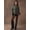 Army Green, variant on Women's Double Breasted Faux Leather Jacket, Belted Oversized Fall Coat