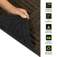 thumbnail image 2 of Mainstays Textures Crosshatch Polyester and Rubber Backed Doormat, 3' x 5', Walnut, 2 of 11