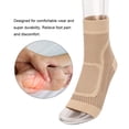 thumbnail image 2 of 2 Pairs Ankle Brace Compression Sleeves - 8-15 mmhg Open Toe Compression Socks with Arch Support for Women & Men , Relief for Swelling, Plantar Fasciitis, and Sprains – Step into Comfort and Stability, 2 of 7