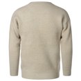 thumbnail image 4 of ZKCCNUK Men's Autumn And Winter New Men's Knitted Sweater Round Neck Pullover Bottoming Shirt Solid Color Imitation Mink European Size Casual Large Size Men's Sweater on, 4 of 5