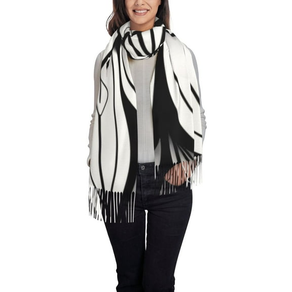 Kdxio Mandala Floral Line Art Women's Scarf Womens Winter Scarf, Fashion Scarfs for Women, Shawls and Wraps, Long Blanket Scarf