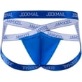 thumbnail image 4 of JOCKMAIL Men's Sexy Ice Silk Jockstarp Bikini Breathable U-Convex Cross V-Low Waist Underwear, 4 of 7