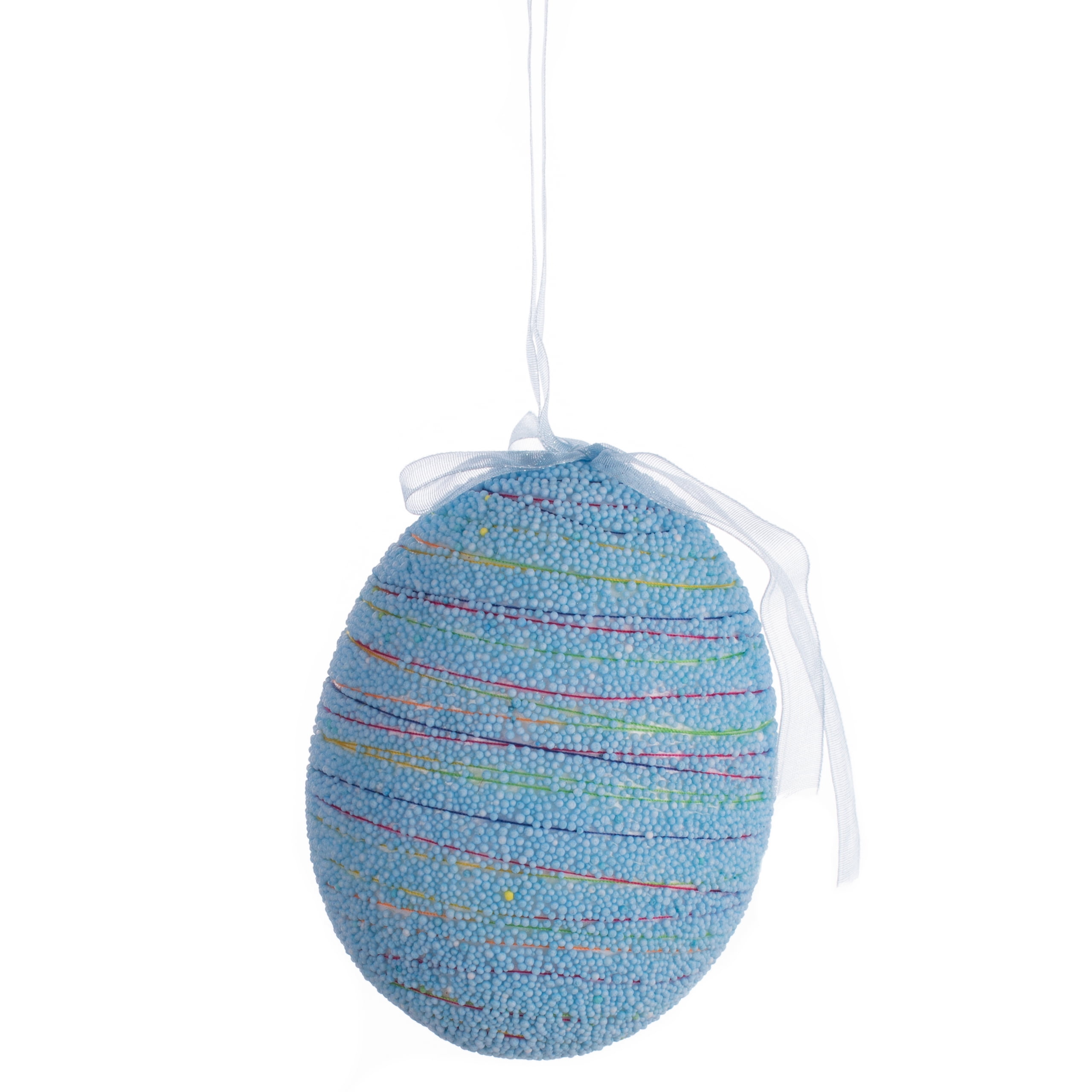 Single Glittering Easter Egg 4" Hanging Decoration