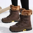 thumbnail image 2 of Women's Winter Snow Boots - Waterproof Platform Hiking Boots with Cotton-lined & Anti-Slip Sole, 2 of 7