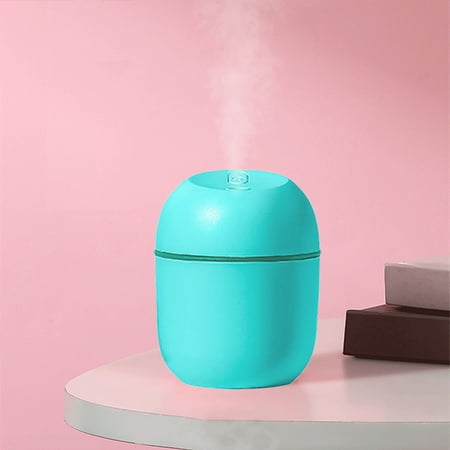 

Tusihei Small Cool Mist Humidifier Cool Mist Essential Oil Diffuser with Auto Shut Off 360° Nozzle Night Light Timer for Living Room Bedroom