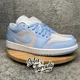 thumbnail image 3 of Ni - ke Air Jordan 1 Low Women Size 11.5 = Men 10 Football Grey Aluminum Blue DC0774-050, 3 of 5