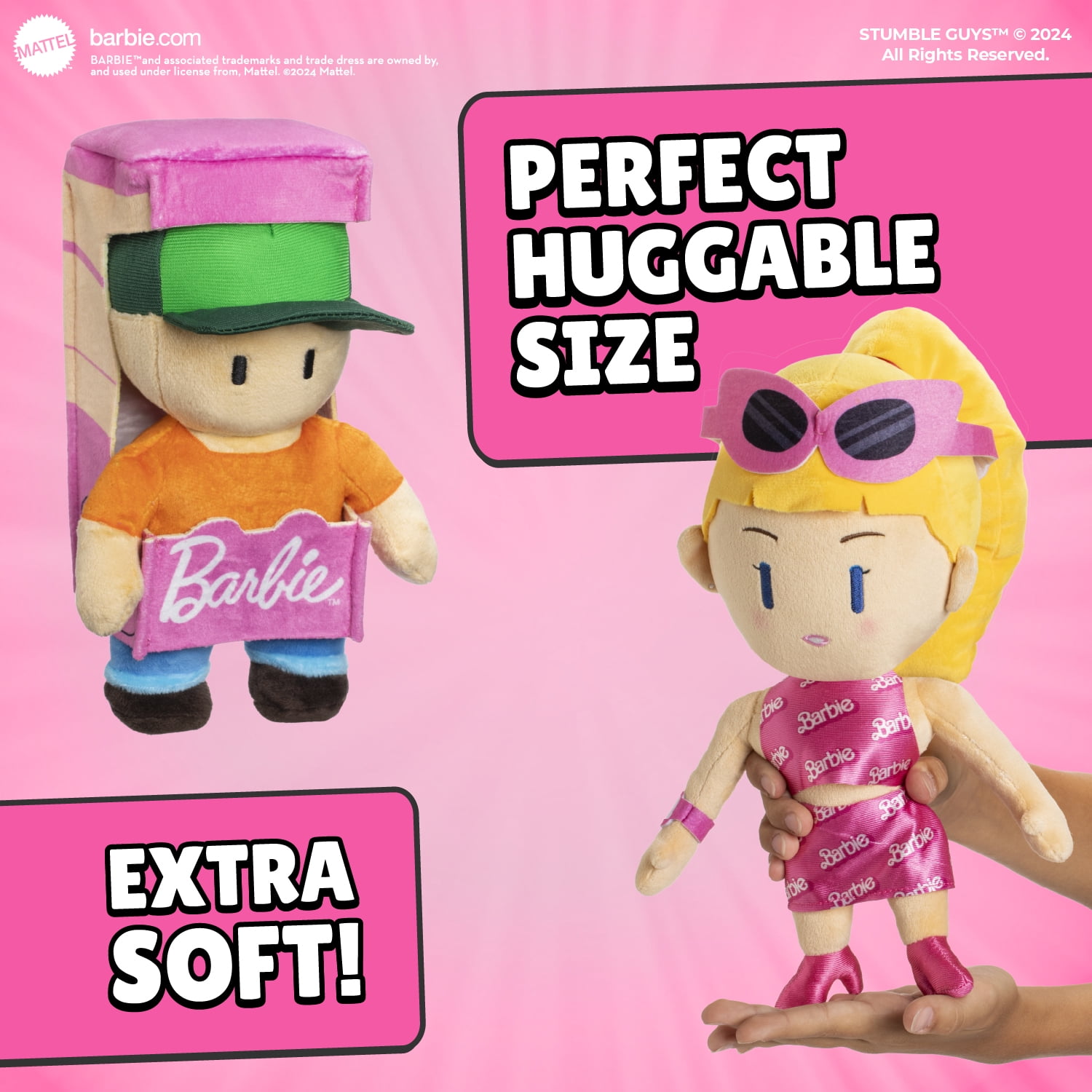 Stumble Guys x Barbie Huggable Plush