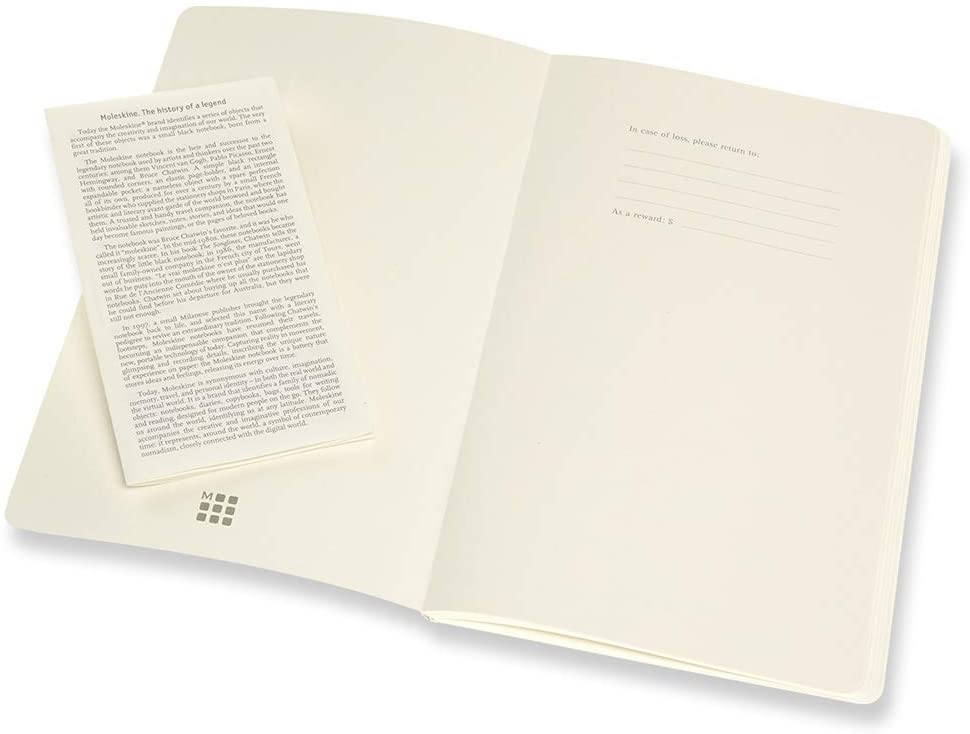 Moleskine Volant Journal, Large, Plain, Forget-Me-Not Blue/Amber Yellow (5 x 8.25) (Diary)