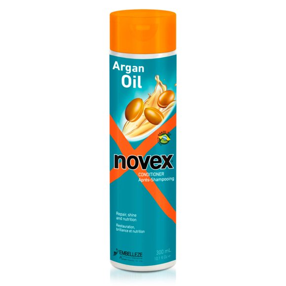 NOVEX Acondicionador de aceite de argán para un tratamiento capilar más fuerte, suave y sin encrespamiento - 10 oz/ 300 ml