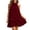 Wine, variant on NinXxx Women‘s Halter Backless Chiffon Mini Dress Layered Ruffle Hem White S
