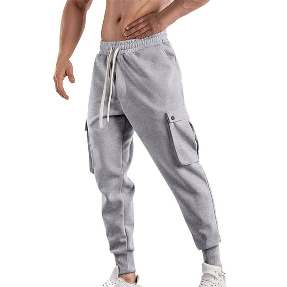Men's Joggers with Stylish Slim Fit, Breathable Fabric, Adjustable Waistband and Multi-Pocket Design for Gym, Outdoor Training, Travel, Running or Casual Daily Wear