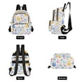 thumbnail image 4 of FORMRS Mini Backpack Purse for Women Travel Daypack Casual Shoulder Bag, Purple Easter Eggs, 4 of 7
