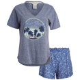 thumbnail image 1 of Conjunto de pijama Lucky Brand, camiseta de manga corta y pantalones cortos para mujer, 1 of 6