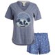 thumbnail image 1 of Conjunto de pijama Lucky Brand, camiseta de manga corta y pantalones cortos para mujer, 1 of 6