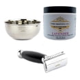 thumbnail image 1 of The Shaving Co Kit Crema Afeitar Lavanda Razor Negro Y Bowl amarillo 1, 1 of 10