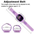thumbnail image 3 of SHANNA T5 4G Smart Watch (GPS) 1.4" Purple Silicone Case with Purple Band, 3 of 8
