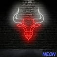 thumbnail image 3 of Handmadetneonsign Bull Head Neon Sign, Bull Horn Wal Art, Bull Animal Home Wall Decor 041798, 3 of 5