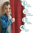 thumbnail image 3 of Blackout Kids Curtains,Red Christmas Plaid Pattern Childrens Insulated Curtains Set Of 2,Bedroom Essentials,Toddler Room Decor 52"x63", 3 of 5