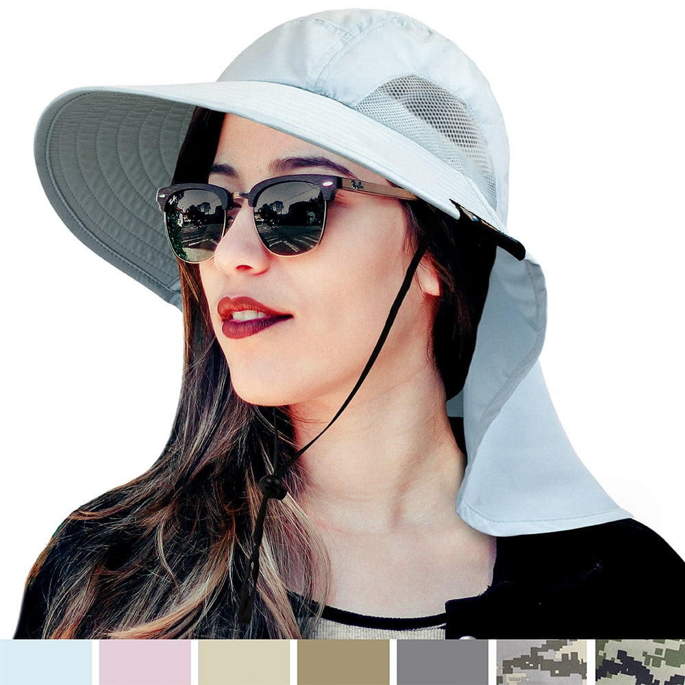 hat with neck flap walmart