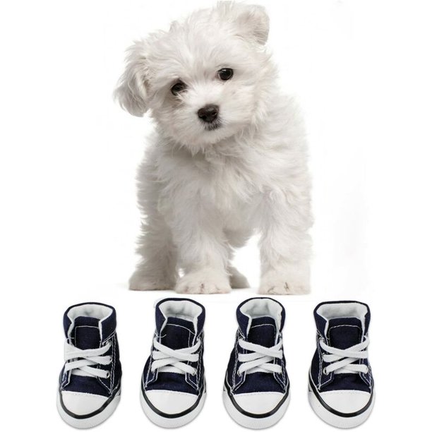 Cachorro Mascota Perro Lona antideslizante Zapatos para deportes al aire libre Zapatillas Botas Zapatos deportivos, suela de goma + interior de tela de algodón suave (2) esquí esquí Gafas de esquí