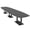Asian Night w/Matte Black Base no Electric, variant on 18 Ft Modular Arc Boat Conference Table Square Metal Bases w/Electric