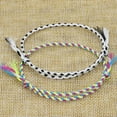thumbnail image 5 of RSAMD Boho Style Simple Lucky Four Strand Color Handmade Woven Thread Wrap Braceljo-A22, 5 of 9