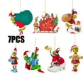 thumbnail image 2 of Decoraciones de navidad 7 Uds. De decoraciones navideñas de diseño bonito, decoración acrílica para árbol de Navidad, decoración del hogar, 2 of 8
