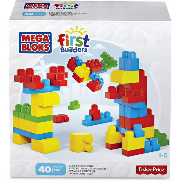 Mega Bloks First Builders Let's Get Building Set - Walmart.com ...