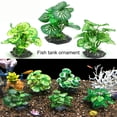 thumbnail image 2 of Huanledash Fake Water Grass Vivid Colorfast High Simulation Large Leaves Underwater Landscape Decor Plastic Fish Tank Water Plant Ornament Aquarium Decoration, 2 of 8