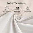 thumbnail image 4 of Frostbloom Queen Size Velvet Upholstered Platform Bed Frame with Wingback Headboard, No Box Spring Needed, White, 4 of 8