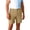 Khaki, variant on Clossjun Men's Golf Dress Shorts Flat Front Stretch Hybrid Lightweight Quick Dry Chino Shorts with Zip Pockets