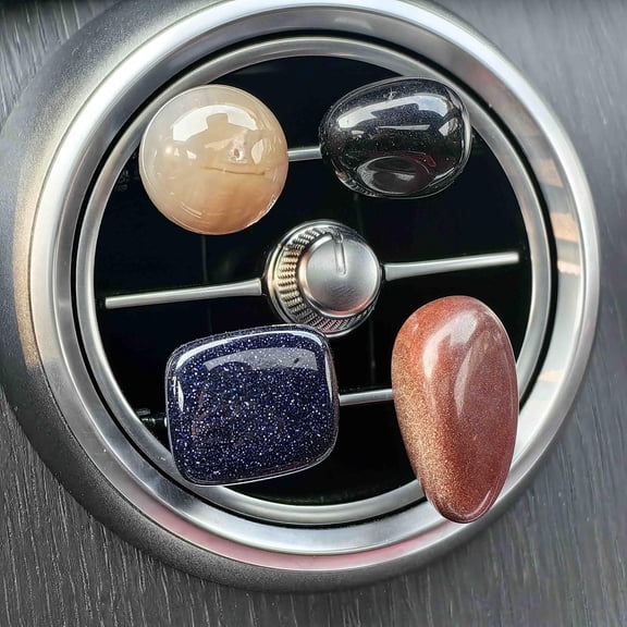 Car crystal car vent clip crystal stone Point natural Healing carved crystal car interior decor, Charm car accessories, gifts women