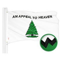 G128 An Appeal to Heaven Flag | 3x5 Ft | ToughWeave Series Embroidered 300D Polyester | Historical Flag, Embroidered Design, Indoor/Outdoor, Brass Grommets
