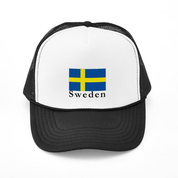 CafePress - Sweden - Adjustable Unisex Printed Trucker Hat with Mesh Back